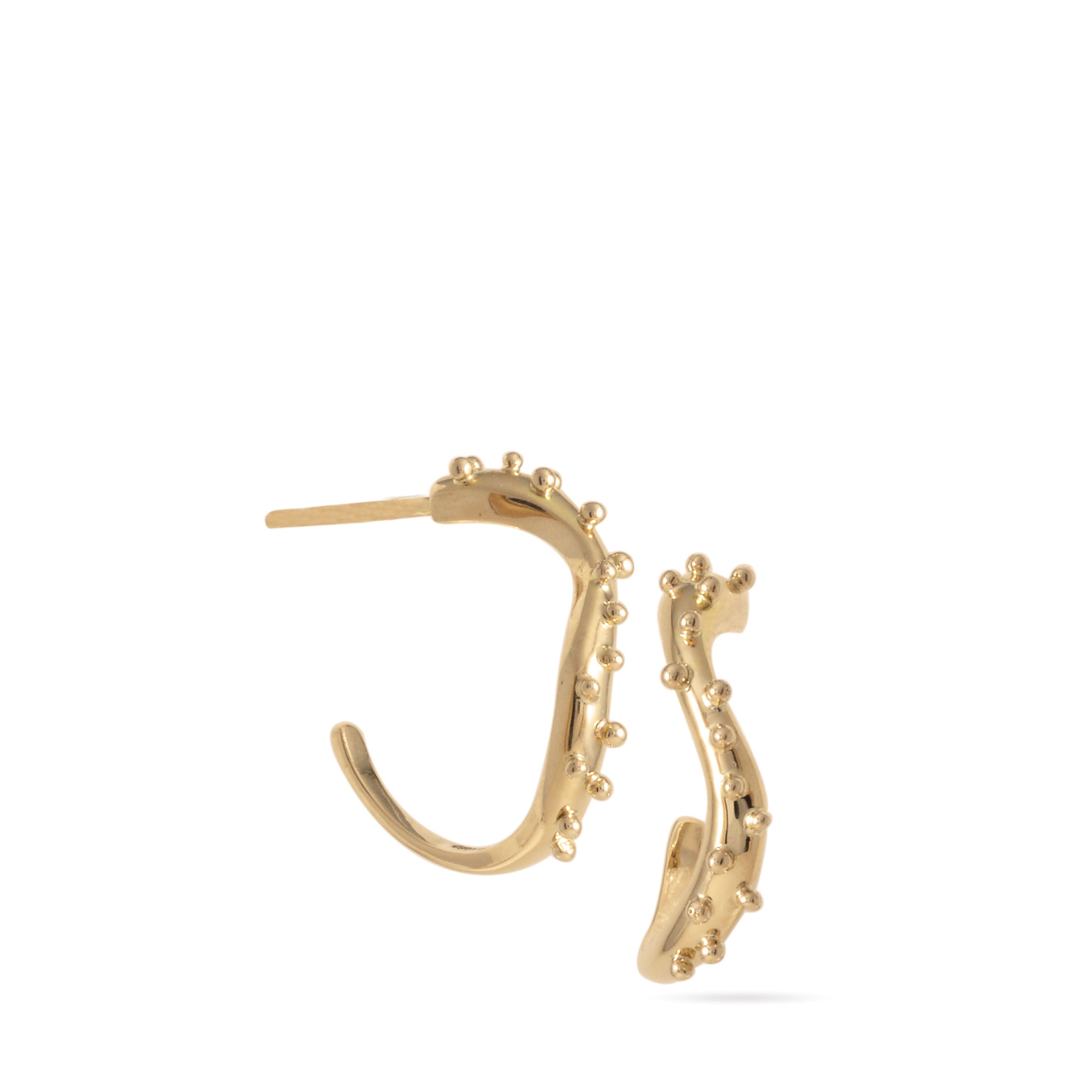 yellow gold earrings