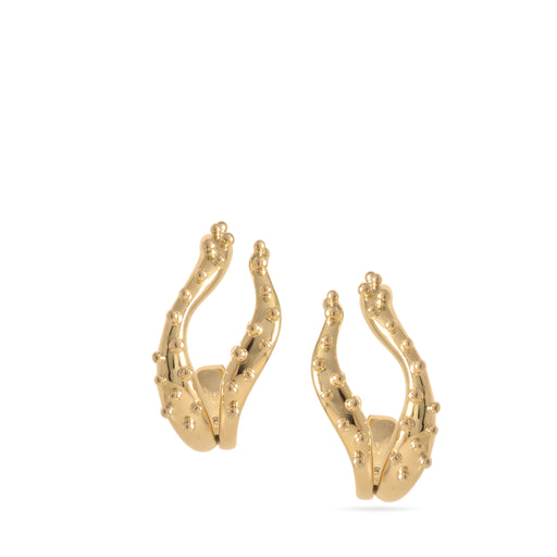 yellow gold earrings